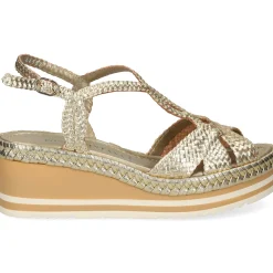 PONS QUINTANA Sandalias cuña de Mujer 11223.S00 66 PLATINO