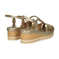 PONS QUINTANA Sandalias cuña de Mujer 11223.S00 66 PLATINO