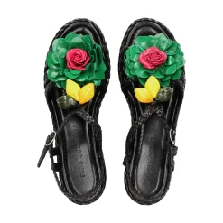 PONS QUINTANA Sandalias cuña de Mujer 12011.TU00 09 NEGRO