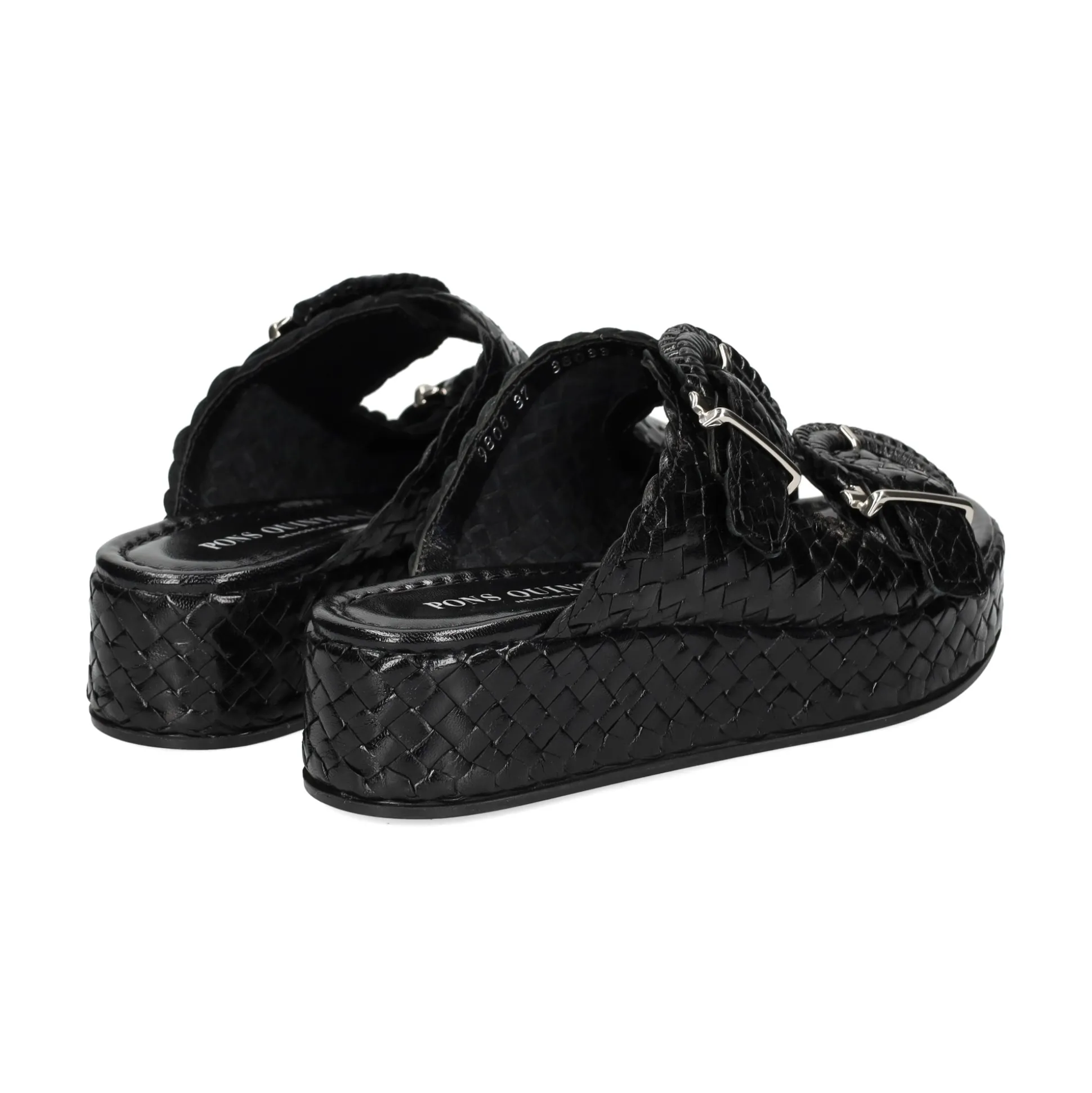 PONS QUINTANA Sandalias con plataforma de Mujer 9808.000 NEGRO