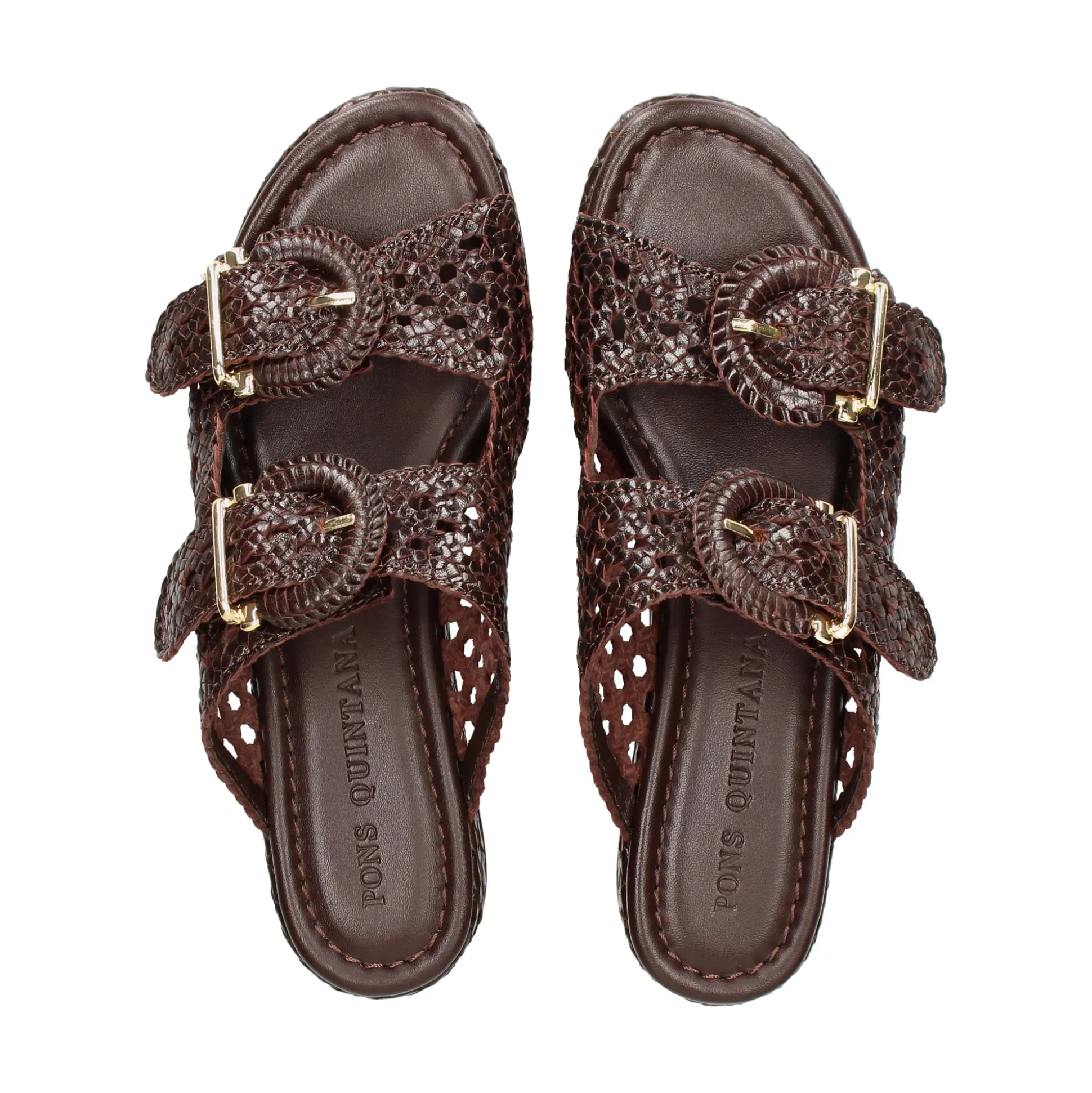 PONS QUINTANA Sandalias con plataforma de Mujer 12036.000 79 CAFE