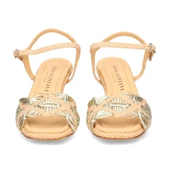 PONS QUINTANA Sandalias con tacón de Mujer 10881.000 MARFIL