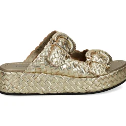 PONS QUINTANA Sandalias con plataforma de Mujer 9808.000 66 PLATINO