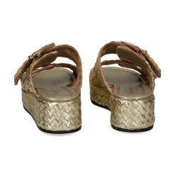 PONS QUINTANA Sandalias con plataforma de Mujer 9808.000 66 PLATINO