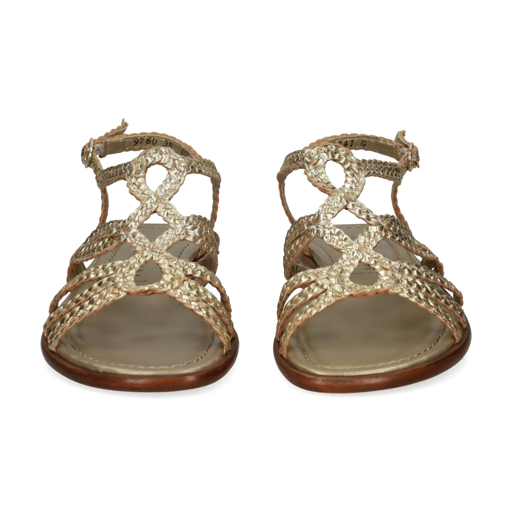 PONS QUINTANA Sandalias planas de Mujer 9760.000 66 PLATINO