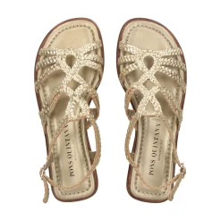 PONS QUINTANA Sandalias planas de Mujer 9760.000 66 PLATINO