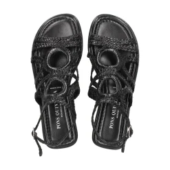 PONS QUINTANA Sandalias planas de Mujer 9759.000 NEGRO