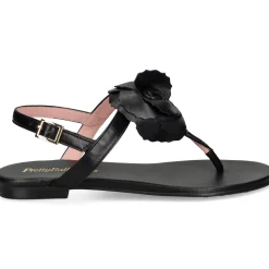 PRETTY BALLERINAS Sandalias planas de Mujer 51.023 NEGRO