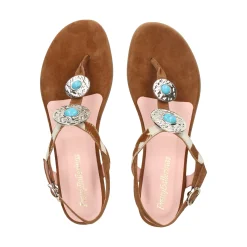 PRETTY BALLERINAS Sandalias planas de Mujer 53130_001 CUERO