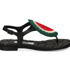 RAS Sandalias planas de Mujer 8433 NEGRO