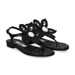 RAS Sandalias planas de Mujer 8431 NEGRO