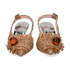 RAS Zapatos de tacón medio de Mujer 7597 TAN