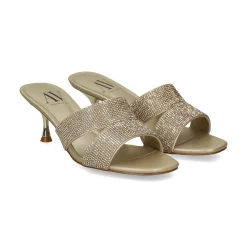 Sandalias con tacón de Mujer AV6723 / 1 PLATINO