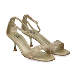 Sandalias con tacón de Mujer AV6728 / 1 PLATINO
