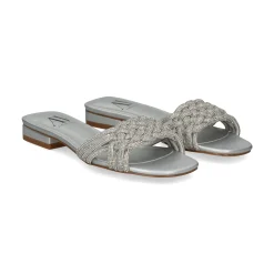 Sandalias planas de Mujer AV6736 / 1 SILVER