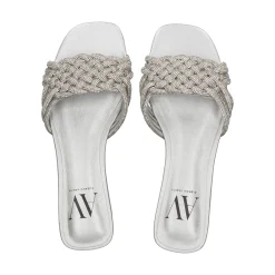 Sandalias planas de Mujer AV6736 / 1 SILVER