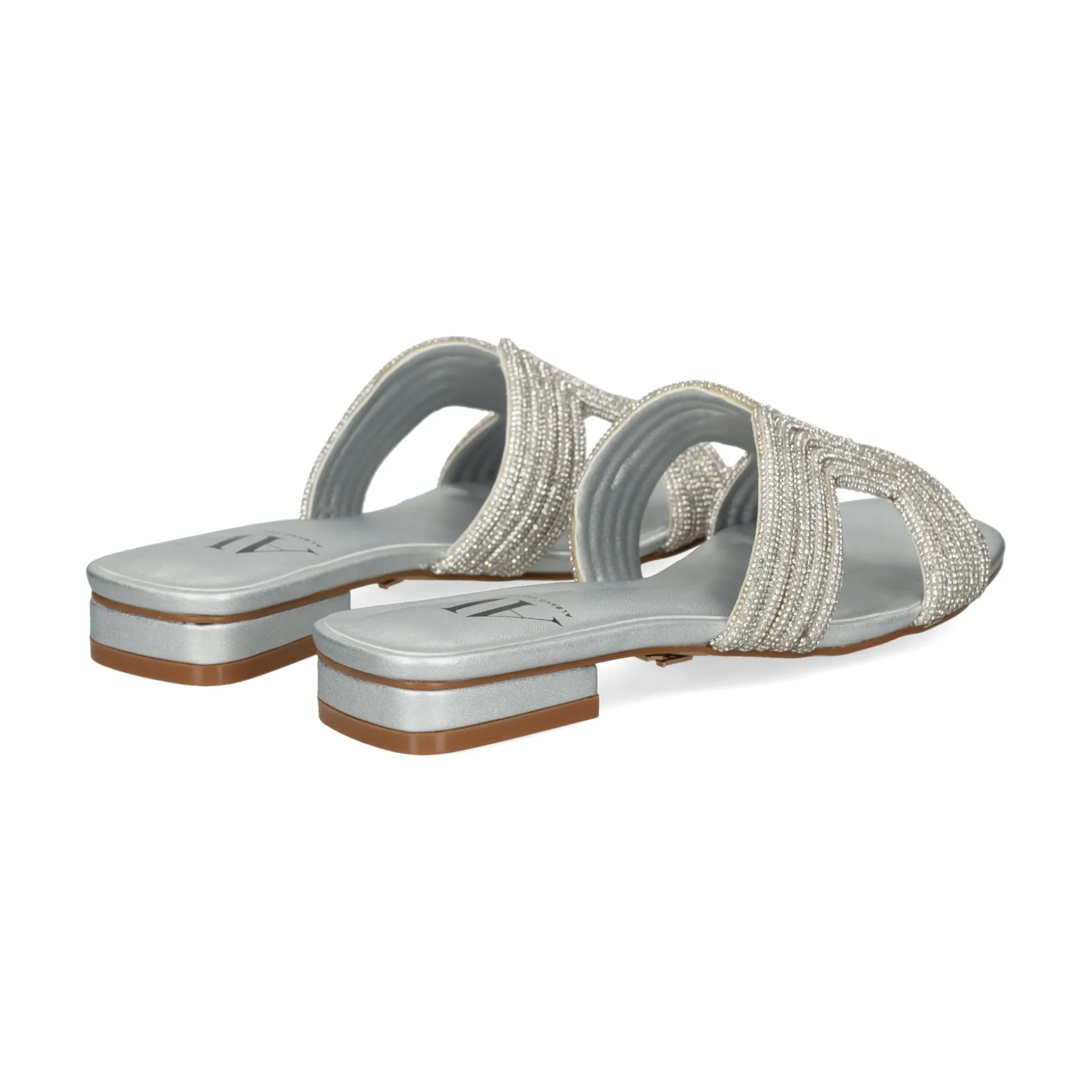 Sandalias planas de Mujer AV6737 / 2 SILVER