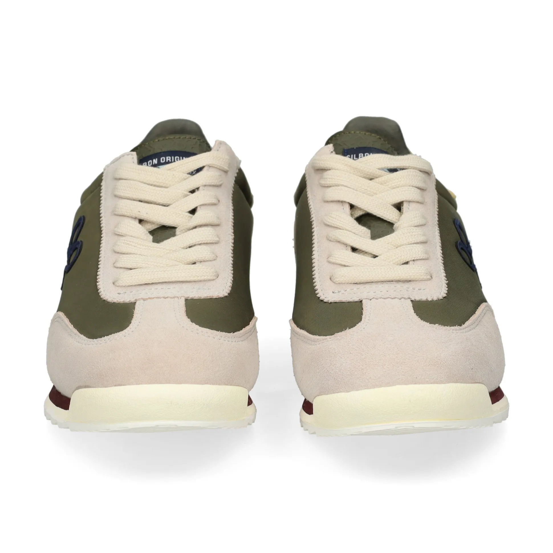 SILBON Zapatillas de Hombre 133637 VERDE BEIGE