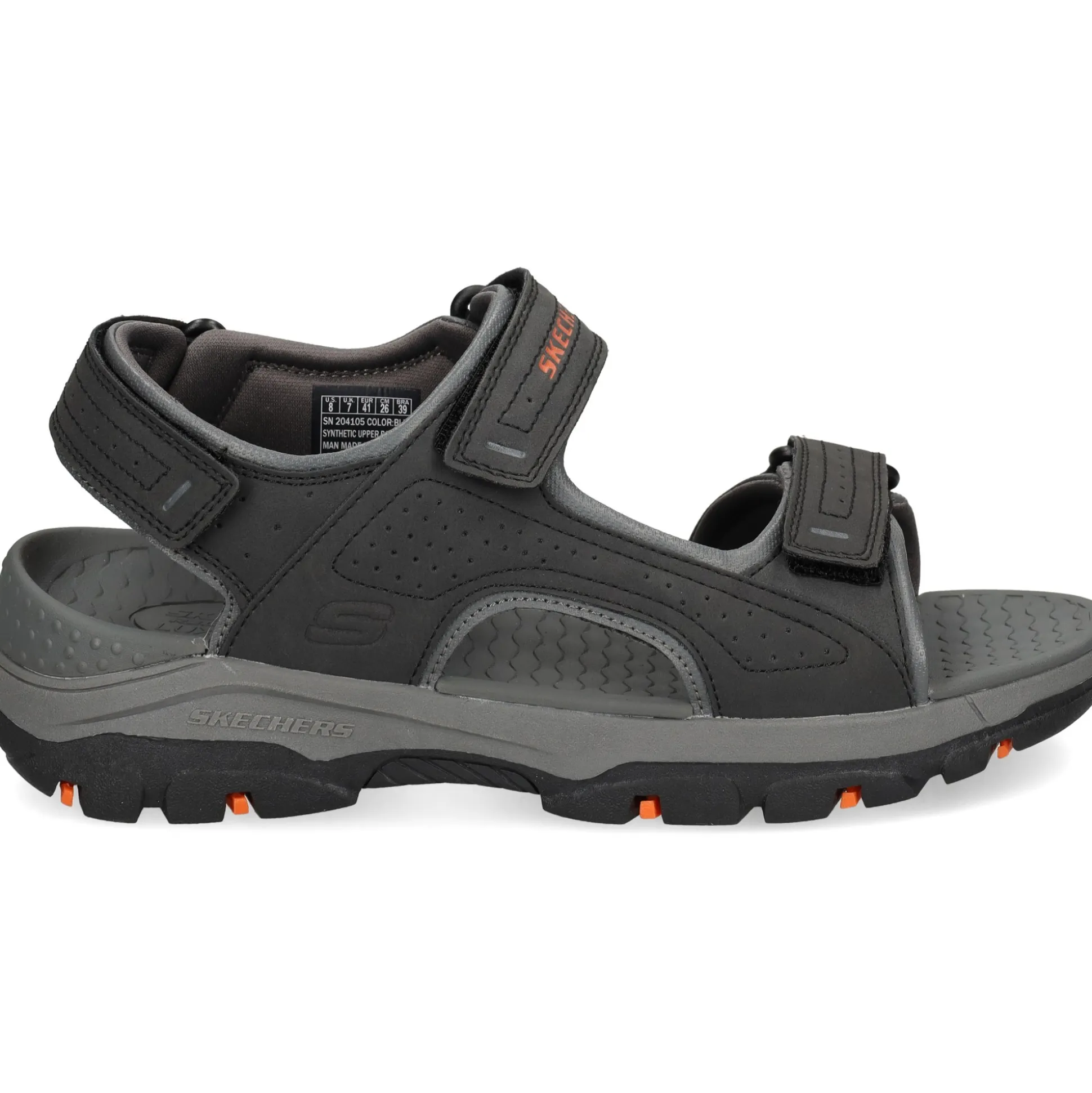 SKECHERS Sandalias de Hombre 204105 BLK
