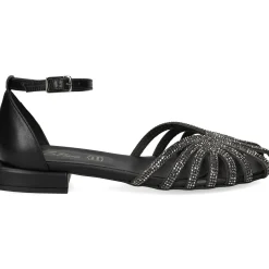 S.PIERO Sandalias planas de Mujer E35-018 NEGRO