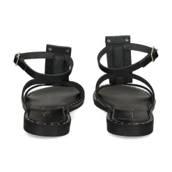 S.PIERO Sandalias planas de Mujer E2-057 NEGRO