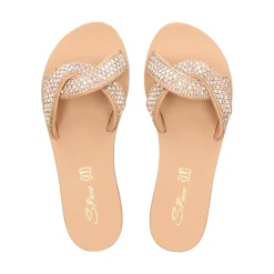 S.PIERO Sandalias planas de Mujer E1-030 NATURAL