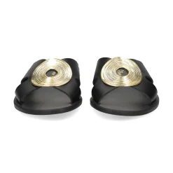 S.PIERO Sandalias planas de Mujer E1-119 NEGRO