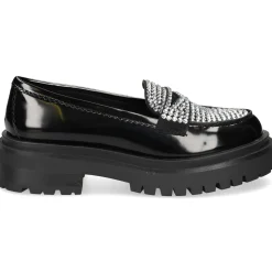 STEVE MADDEN Mocasines de Mujer LONGHAUL NEGRO