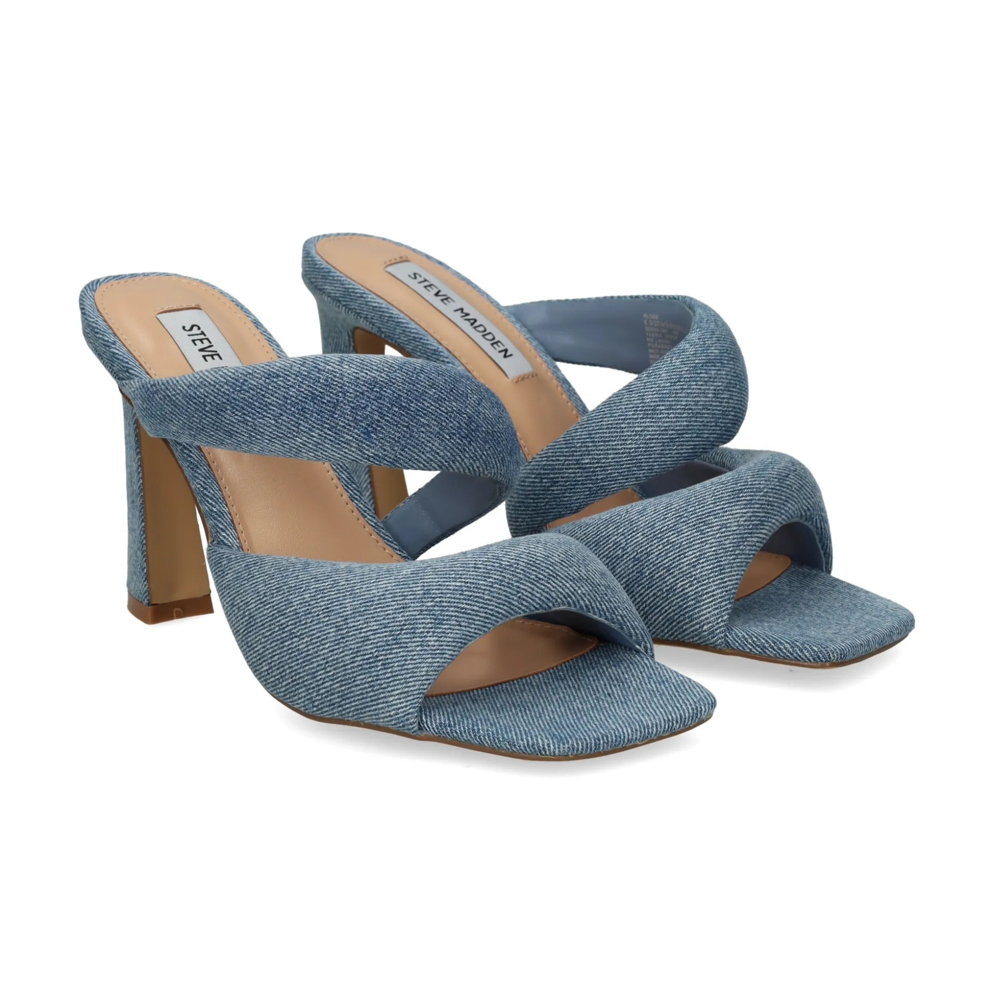 STEVE MADDEN Sandalias con tacón de Mujer KLOSS DENIM