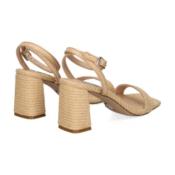 STEVE MADDEN Sandalias con tacón de Mujer LUXE RAFFIA