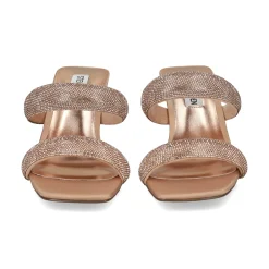 STEVE MADDEN Sandalias con tacón de Mujer TOP NOTCH ORO ROSA