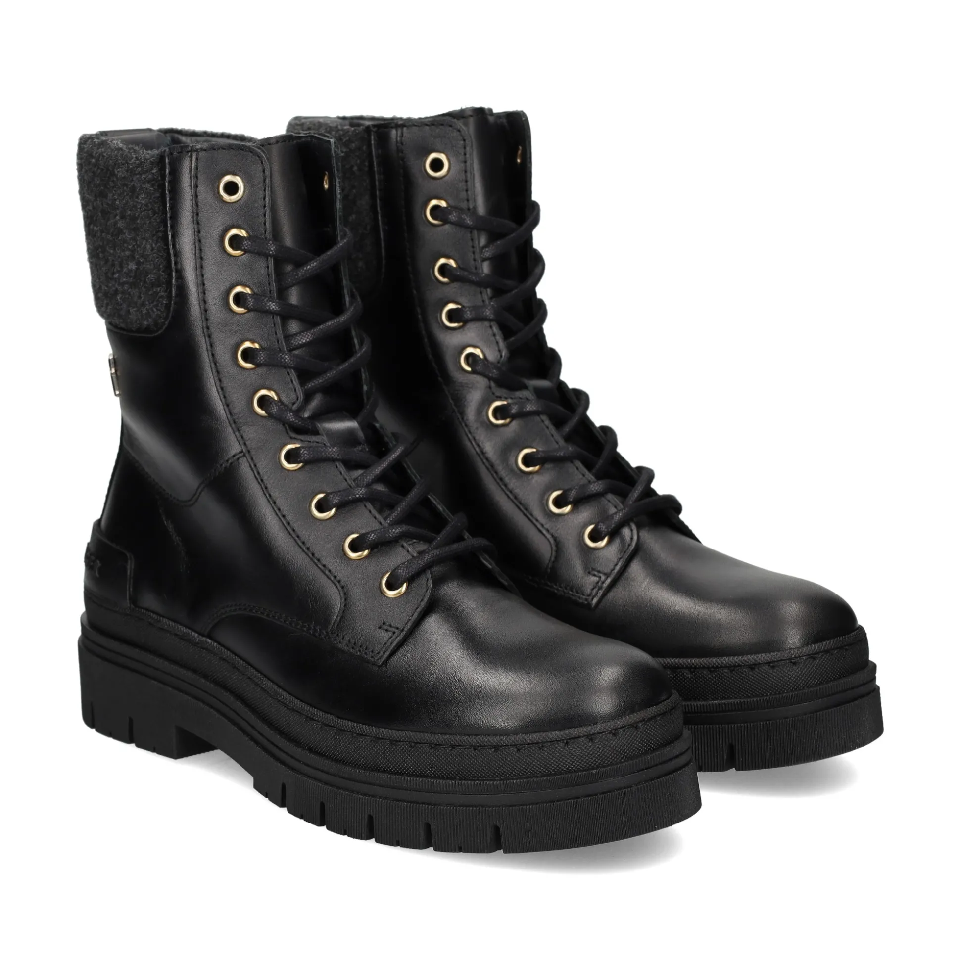 TOMMY HILFIGER Botines planos de Mujer FW0FW07500 BDS BLACK