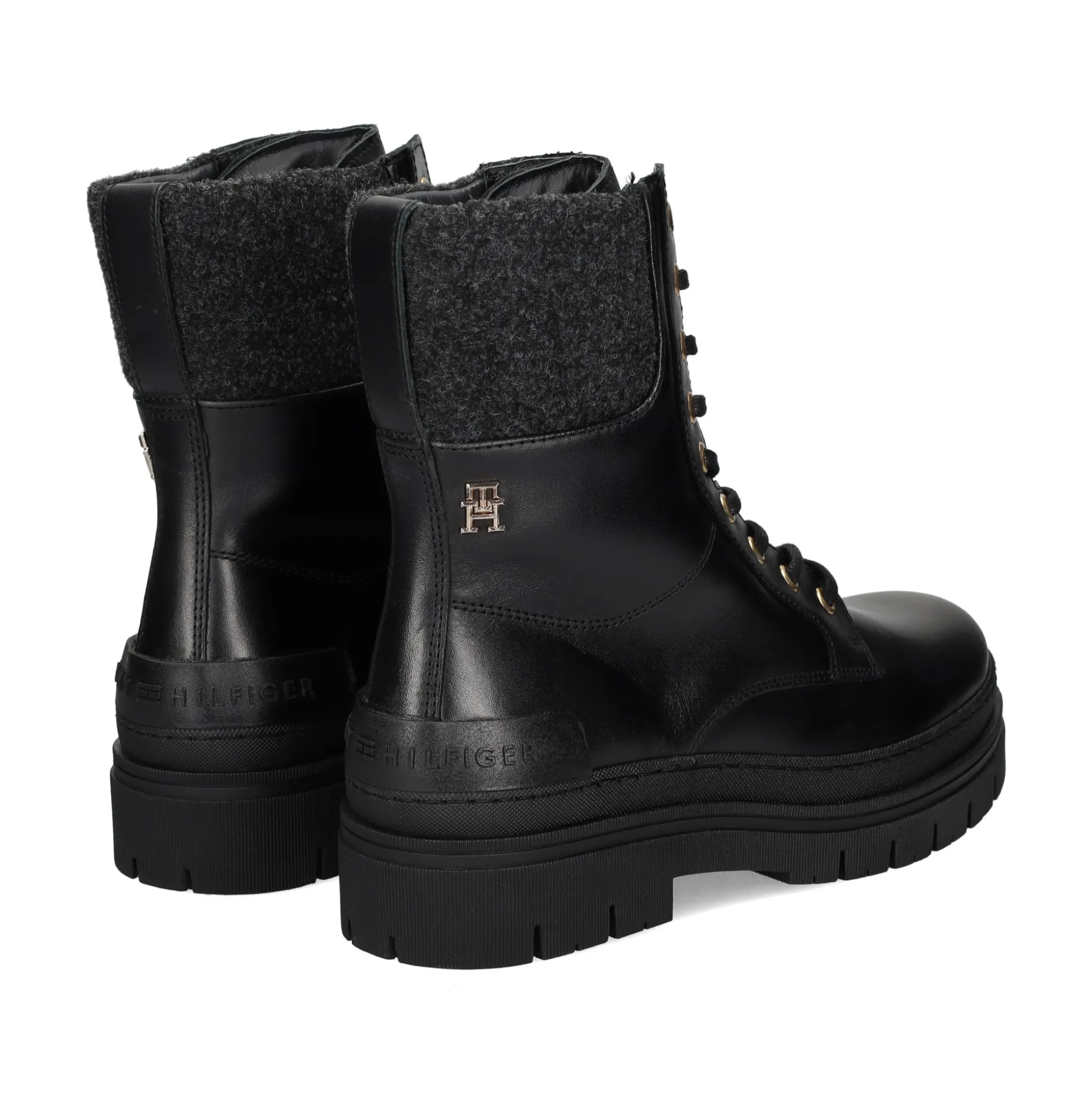 TOMMY HILFIGER Botines planos de Mujer FW0FW07500 BDS BLACK