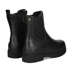 TOMMY HILFIGER Botines planos de Mujer FW0FW07655 BDS BLACK