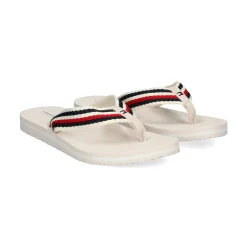 TOMMY HILFIGER Chanclas de Mujer FW0FW07147 AF4 FEATHER WHI