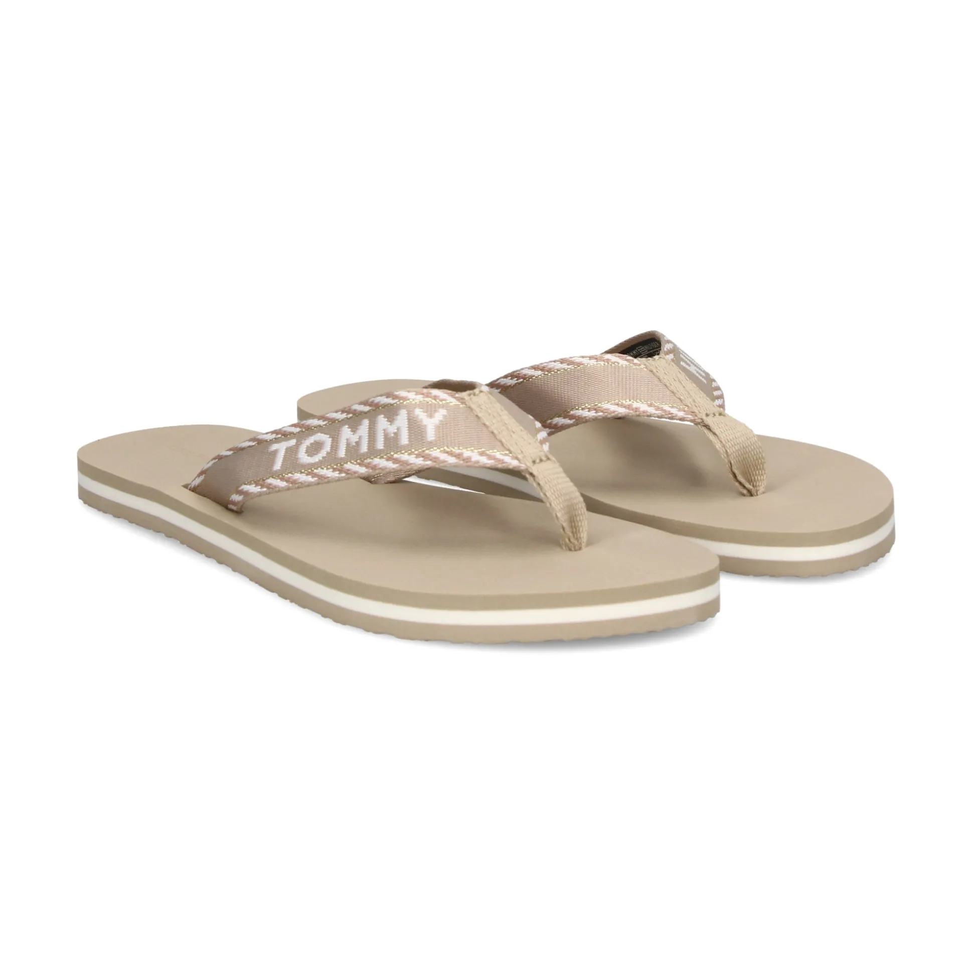 TOMMY HILFIGER Chanclas de Mujer FW0FW07143 RBT SANDALWOOD