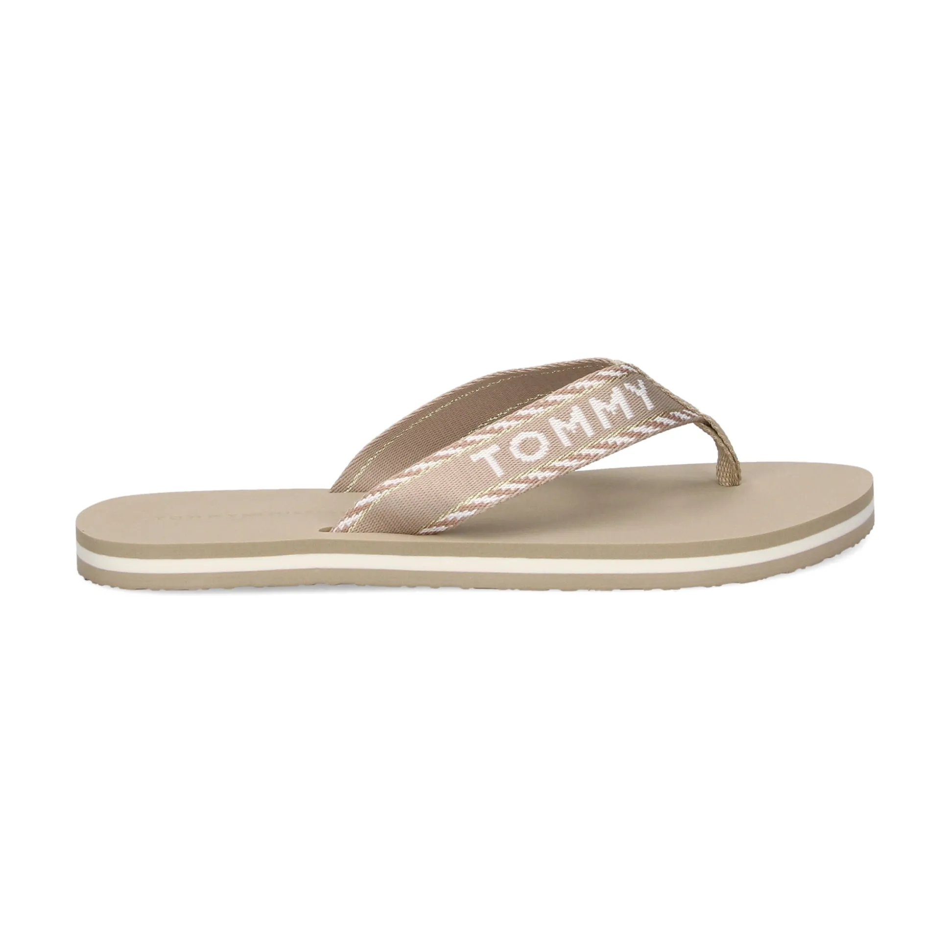 TOMMY HILFIGER Chanclas de Mujer FW0FW07143 RBT SANDALWOOD