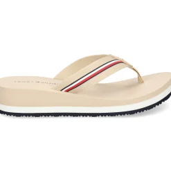 TOMMY HILFIGER Chanclas de Mujer FW0FW07821 AES WHITE CLAY