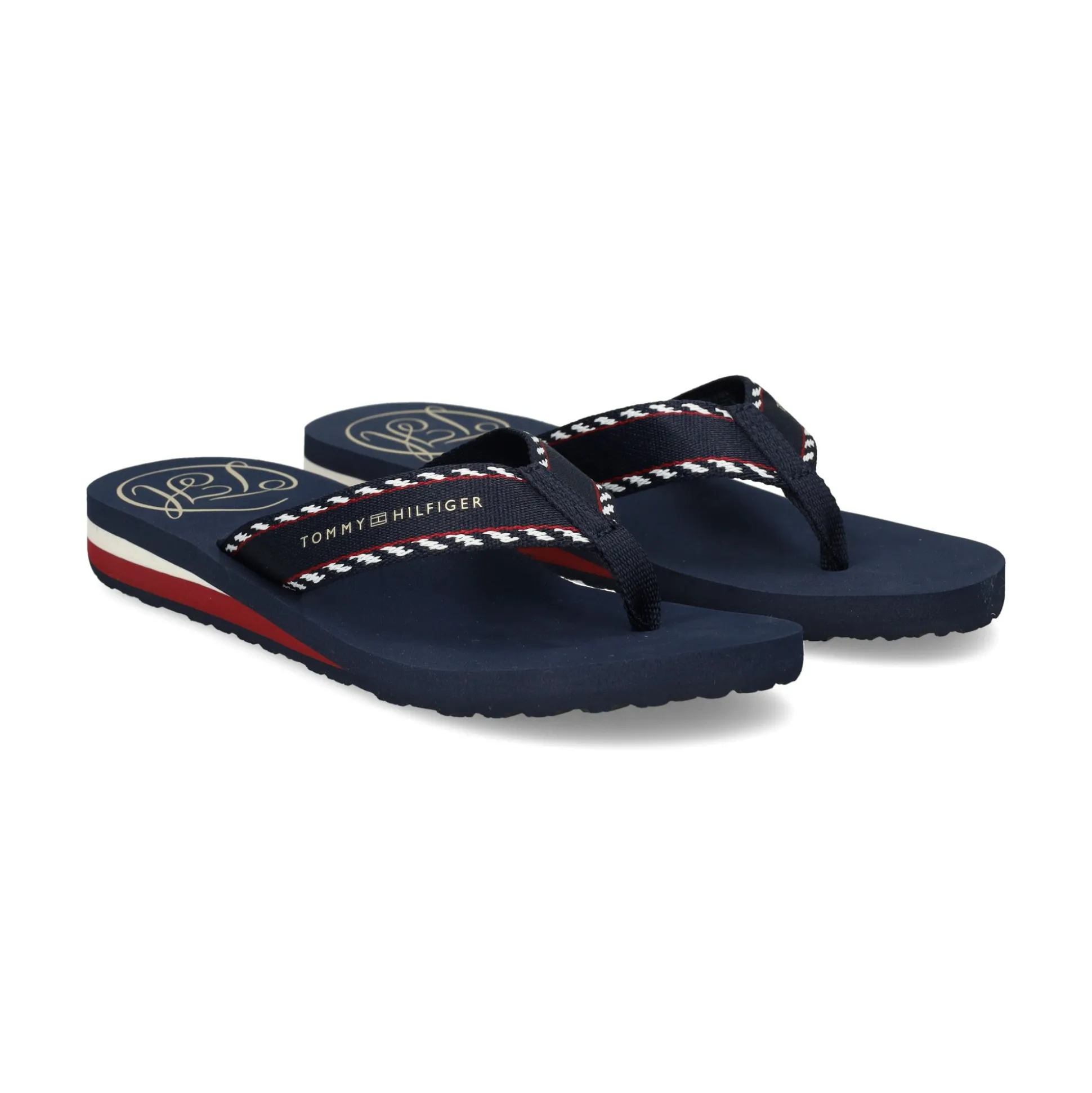 TOMMY HILFIGER Chanclas de Mujer FW0FW09038 DW6 SPACE BLUE