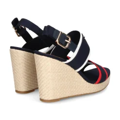 TOMMY HILFIGER Sandalias cuña de Mujer FW0FW07180 0GY RWB