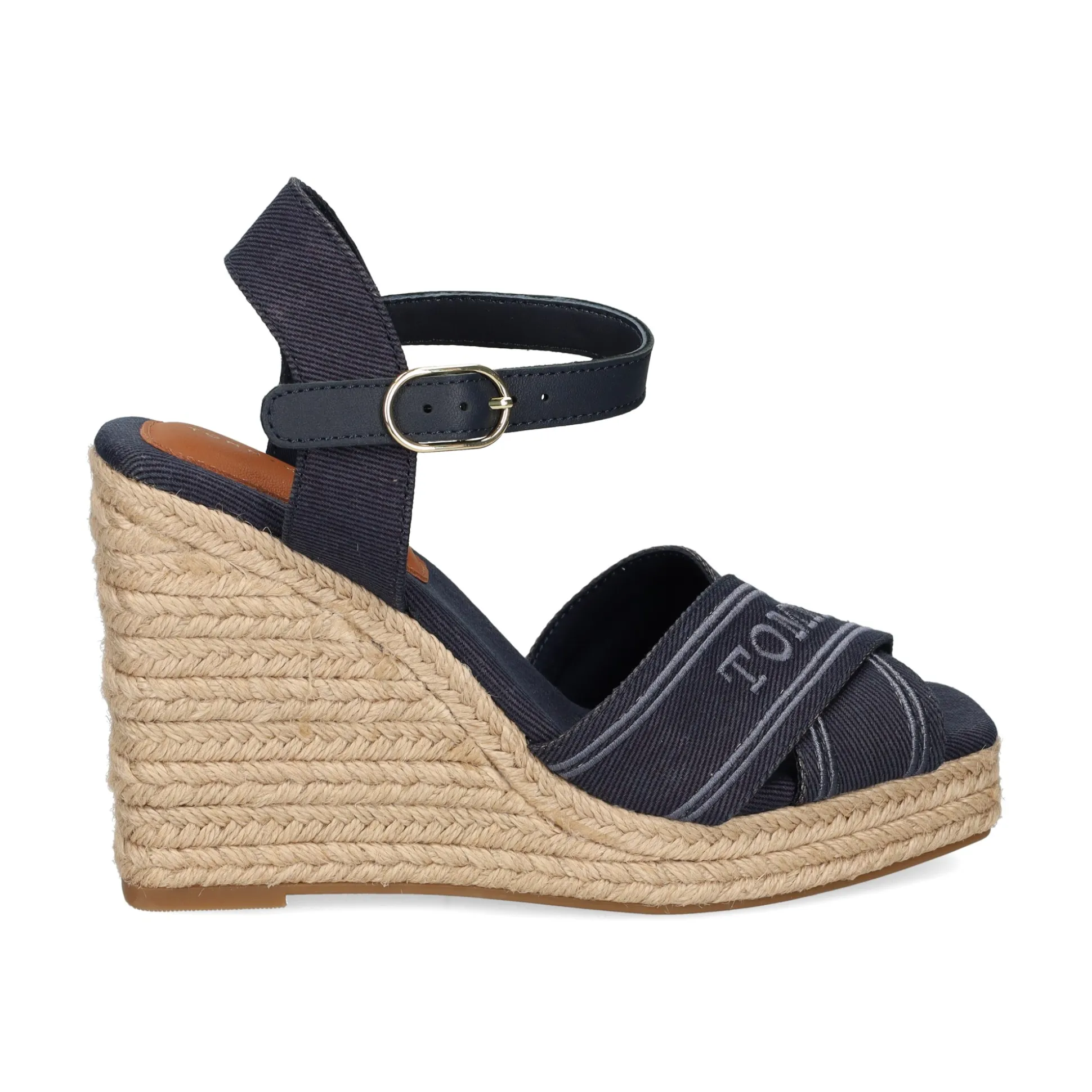 TOMMY HILFIGER Sandalias cuña de Mujer FW0FW08668 DW6 SPACE BLUE