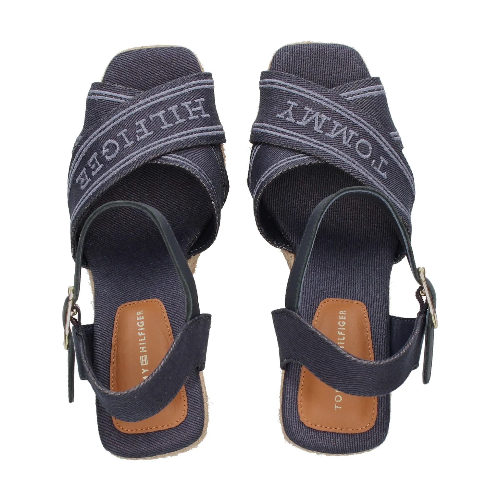 TOMMY HILFIGER Sandalias cuña de Mujer FW0FW08668 DW6 SPACE BLUE