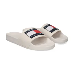 TOMMY HILFIGER Sandalias planas de Mujer EN0EN02115 TCR ECRU