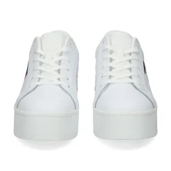 TOMMY HILFIGER Sandalias con plataforma de Mujer EN0EN02518 YBS WHITE