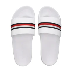 TOMMY HILFIGER Sandalias planas de Mujer FW0FW07555 YBS WHITE