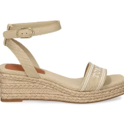 TOMMY HILFIGER Sandalias cuña de Mujer FW0FW08805 ACC HORSERADISH