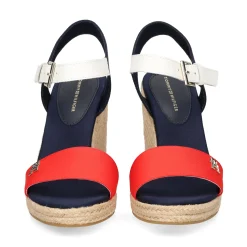 TOMMY HILFIGER Sandalias cuña de Mujer FW0FW08053 0G0 RED WHITE B