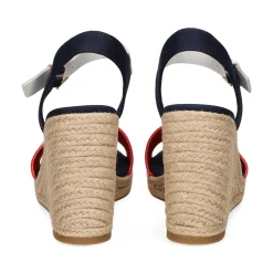 TOMMY HILFIGER Sandalias cuña de Mujer FW0FW08053 0G0 RED WHITE B