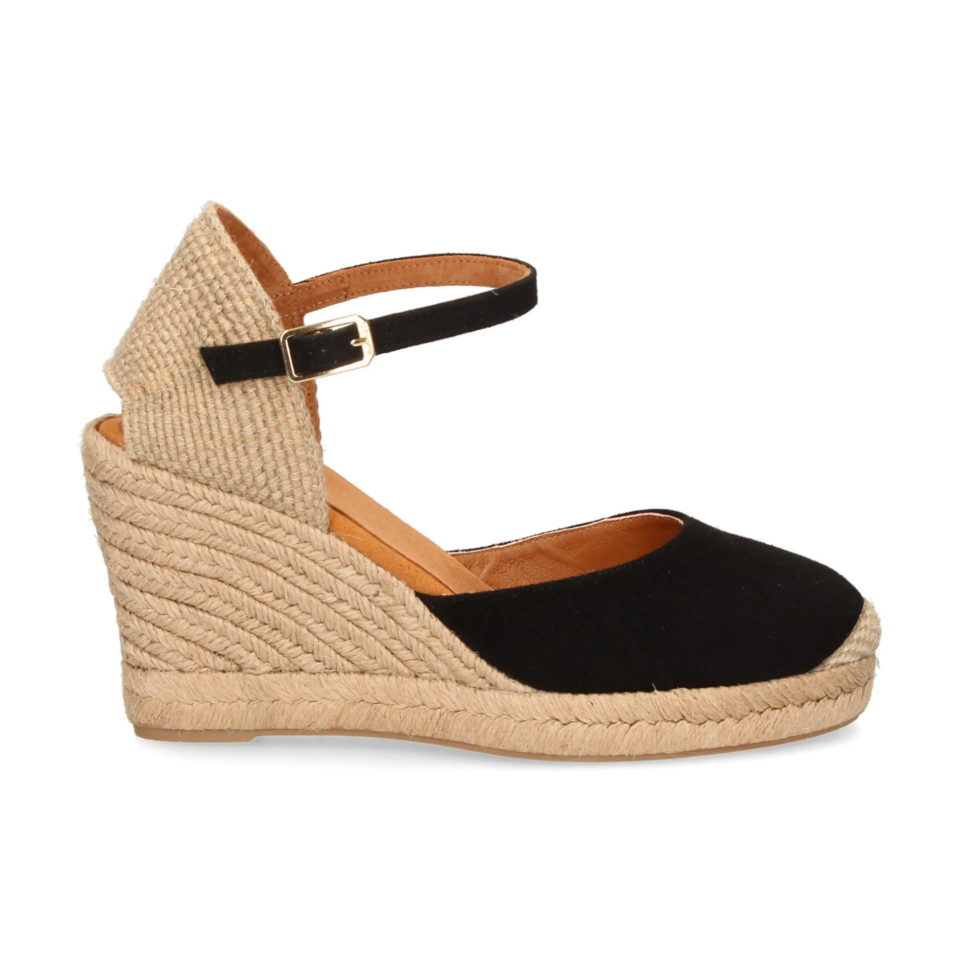 UNISA Alpargatas de Mujer CASTILLA_22 NEGRO