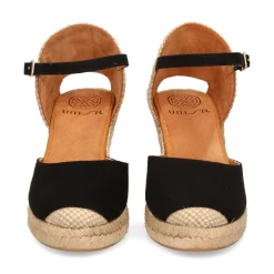 UNISA Alpargatas de Mujer CASTILLA_22 NEGRO